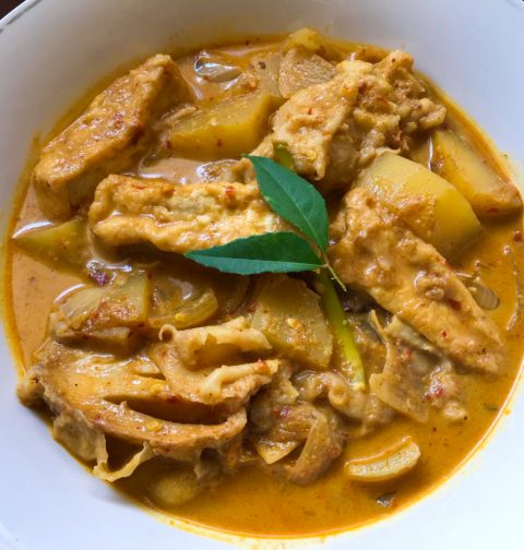 Vegan Singapore Chicken Curry
