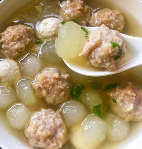 Winter Melon Tofu Balls Soup 冬瓜豆腐新膳丸汤