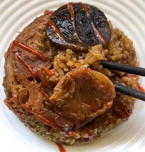 Steamed Glutinous Rice 糯米鸡 Vegan Lo Mai Gai