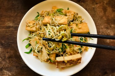 Tofu with Beansprouts | Taukwa Char Taugeh
