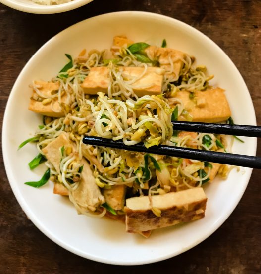 Tofu with Beansprouts | Taukwa Char Taugeh